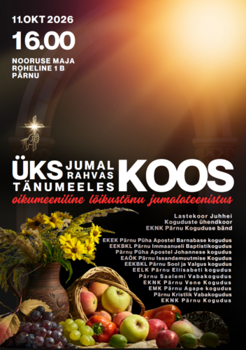 Oikumeeniline lõikustänu jumalateenistus "Üks Jumal, üks rahvas, tänumeeles koos"