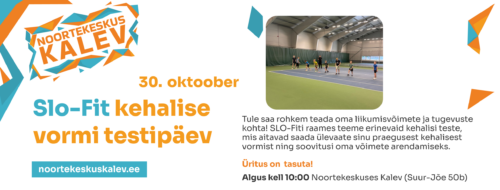 Slo-Fit kehalise vormi testipäev noortele