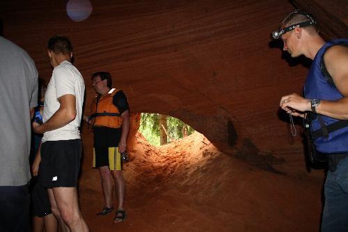 Длина самой длинной песчаниковой пещеры в Прибалтике - свыше 300 метров.