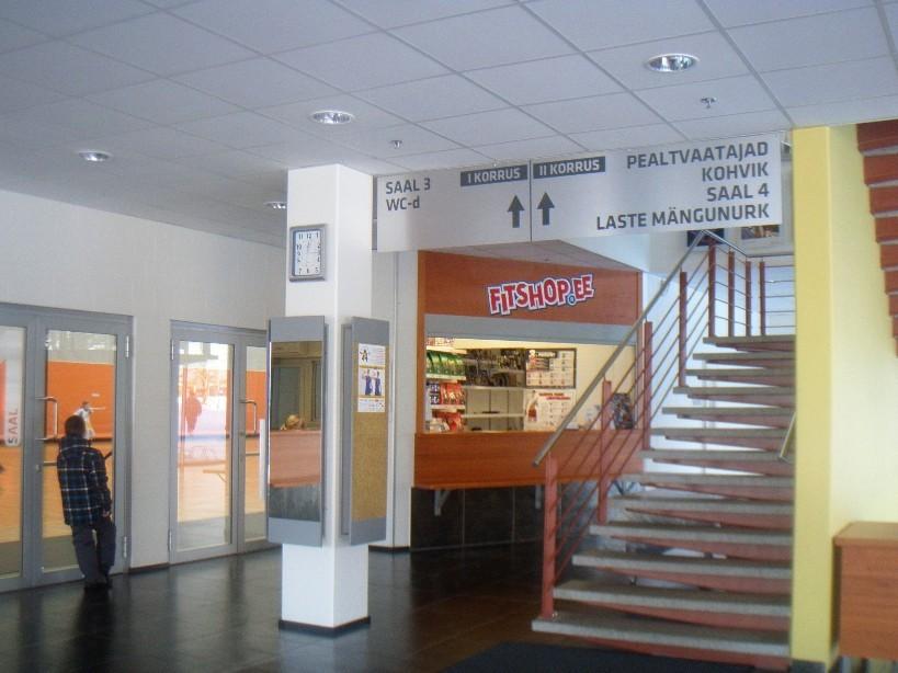 Pärnu Spordihall, fuajee
