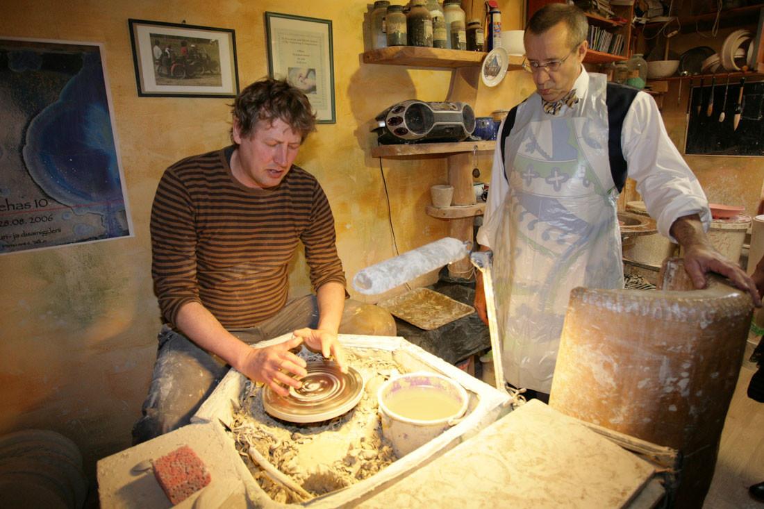 Eddi Potitehas ceramics studio at Maarja-Magdaleena Guild