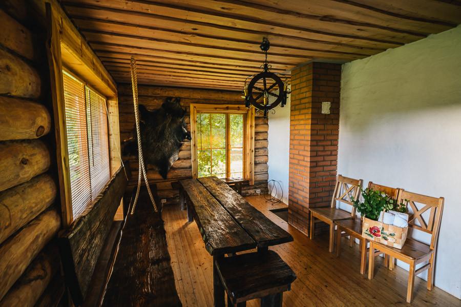 Sauna of the log house