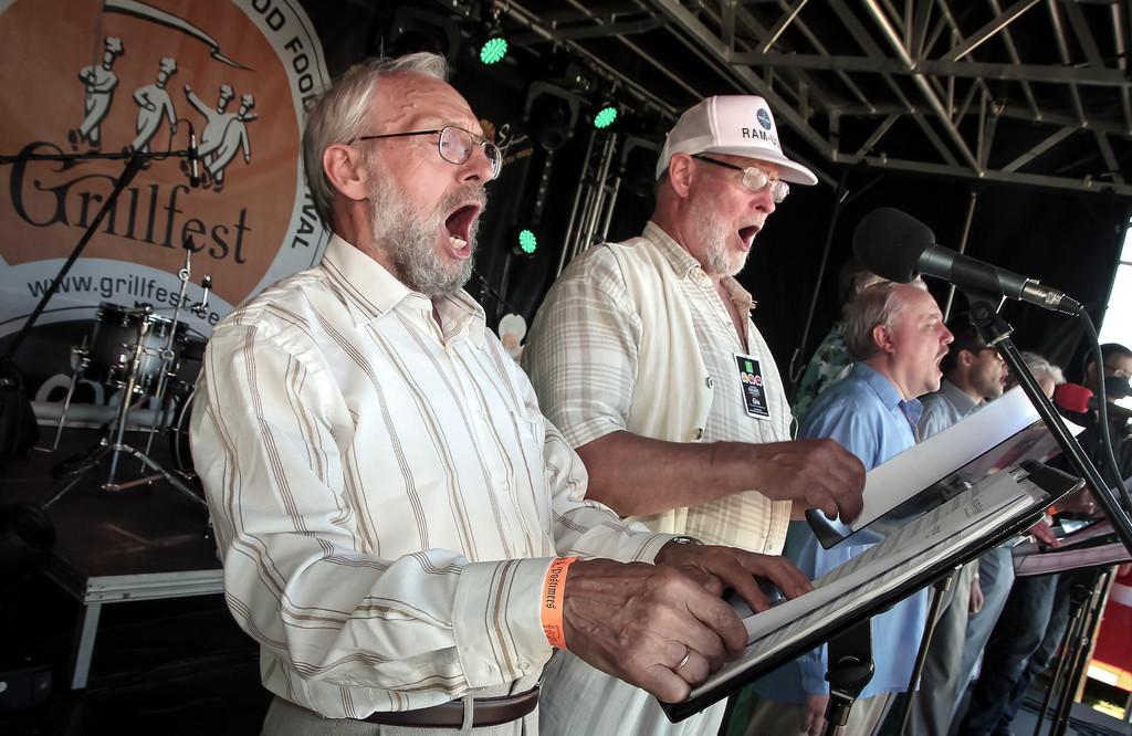 Men of the Estonian National Male Choir sing the mightiest of songs - Ode to the Grillfest!