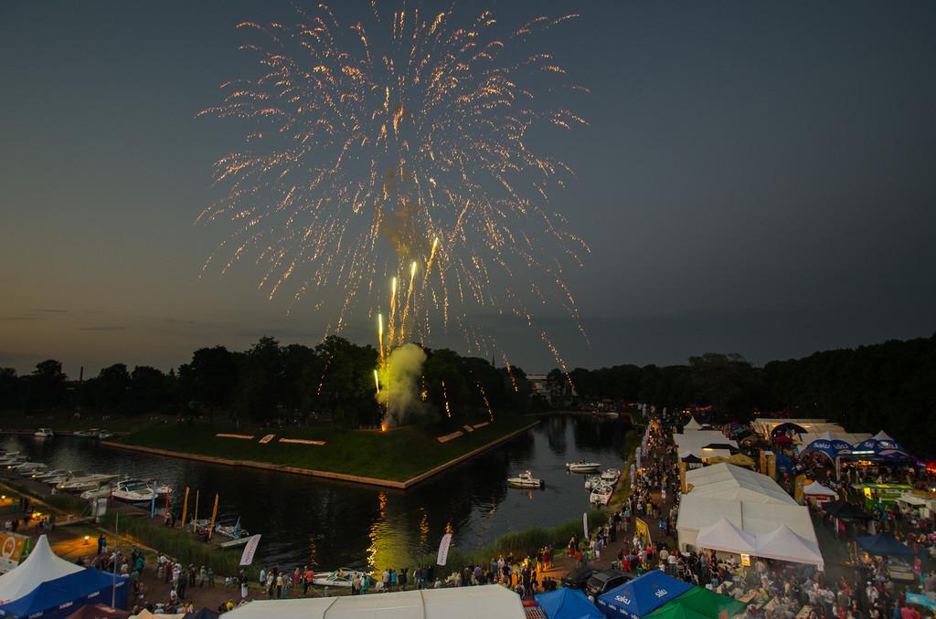 This is an old tradition at the Grillfest - both days of the festival end with spectacular fireworks.