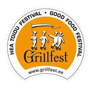 The Good Food Festival - Logo of the Grillfest depicting jolly chefs.