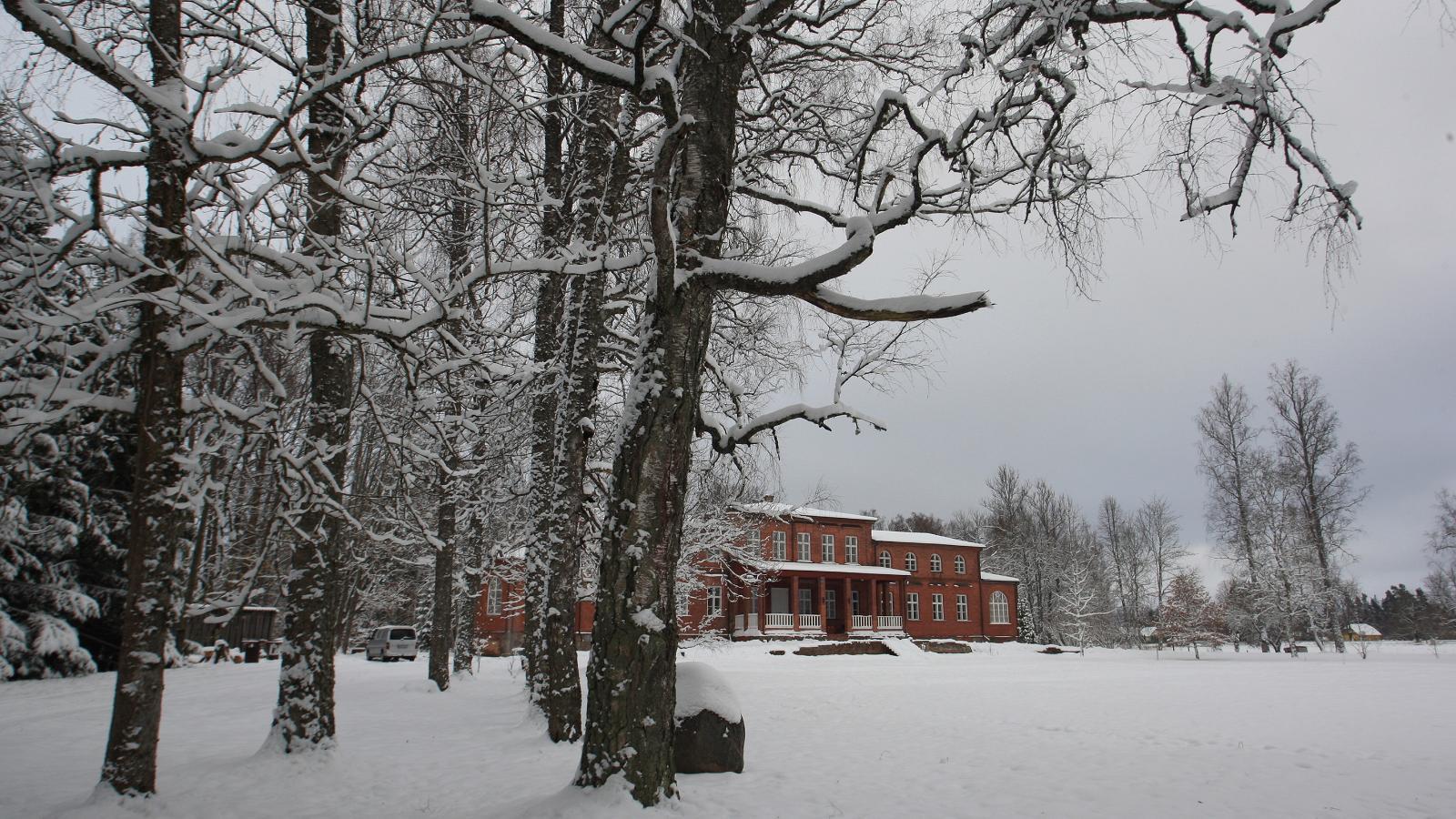 Allikukivi Manor in the winter