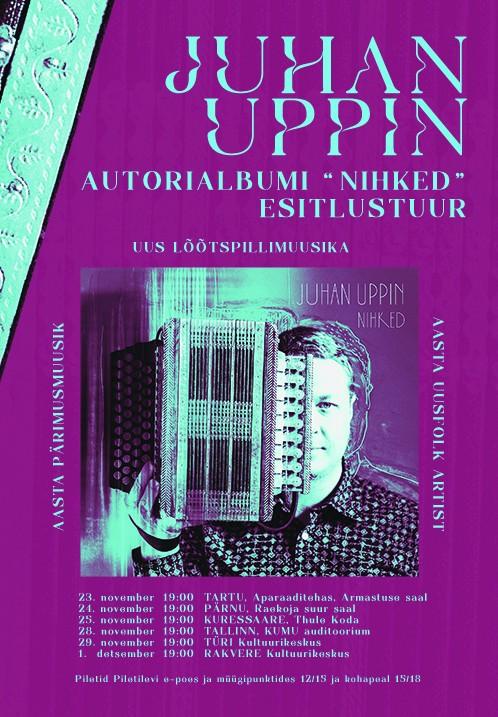Juhan Uppin - autorialbumi ''Nihked'' esitlustuur